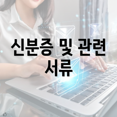 신분증 및 관련 서류