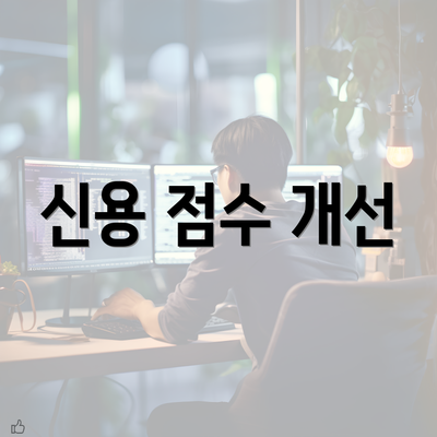 신용 점수 개선