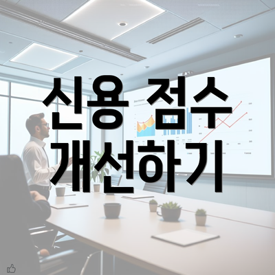 신용 점수 개선하기