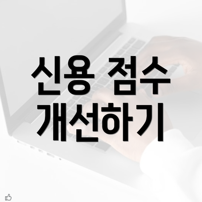 신용 점수 개선하기