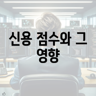 신용 점수와 그 영향