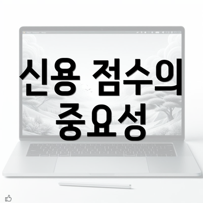 신용 점수의 중요성