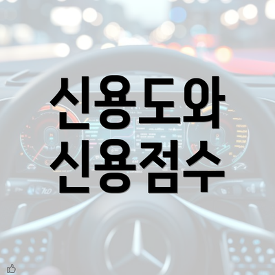 신용도와 신용점수