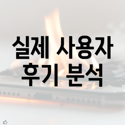 실제 사용자 후기 분석