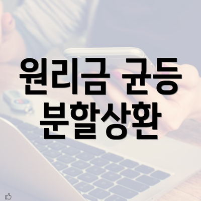 원리금 균등 분할상환