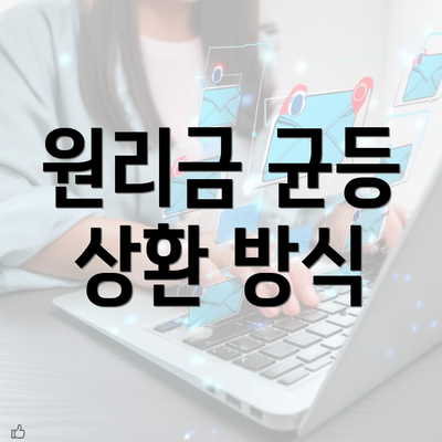 원리금 균등 상환 방식