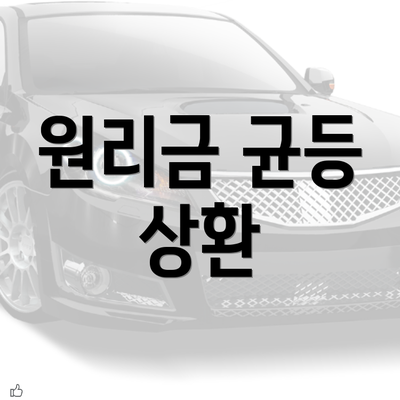 원리금 균등 상환