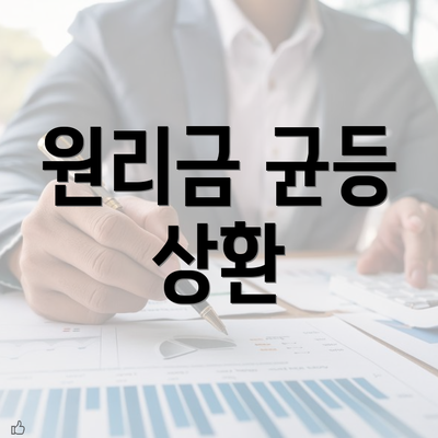 원리금 균등 상환