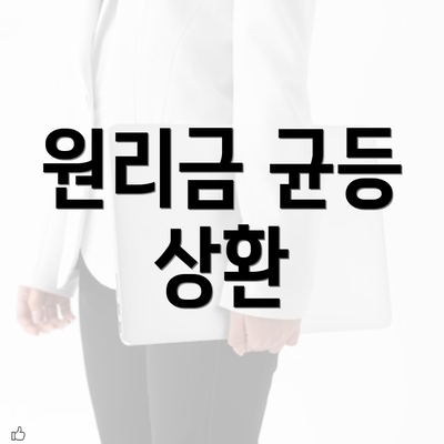 원리금 균등 상환