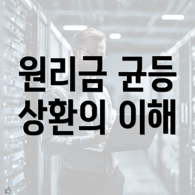 원리금 균등 상환의 이해