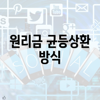 원리금 균등상환 방식