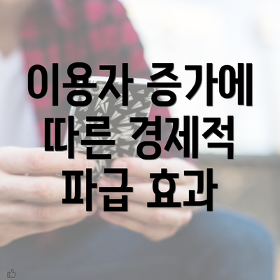 이용자 증가에 따른 경제적 파급 효과