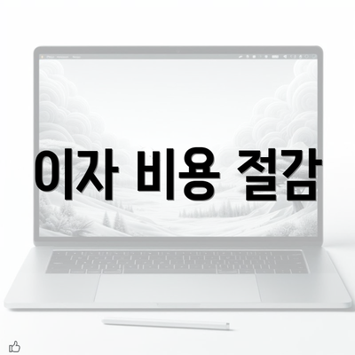 이자 비용 절감