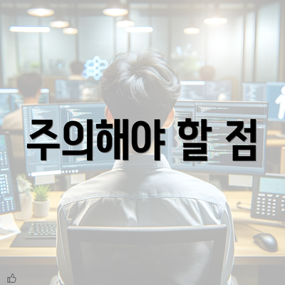 주의해야 할 점