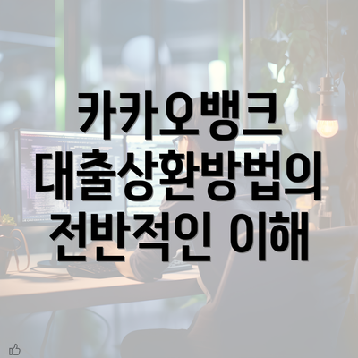 카카오뱅크 대출상환방법의 전반적인 이해