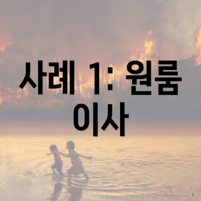 사례 1: 원룸 이사