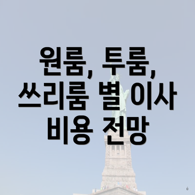 원룸, 투룸, 쓰리룸 별 이사 비용 전망