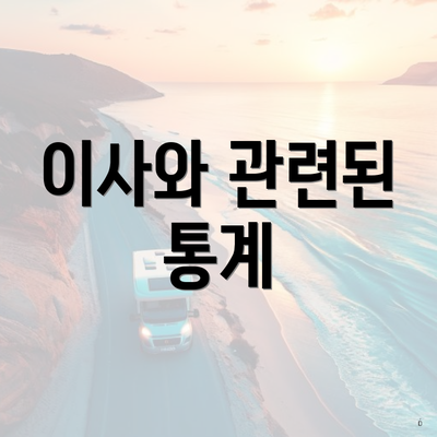 이사와 관련된 통계