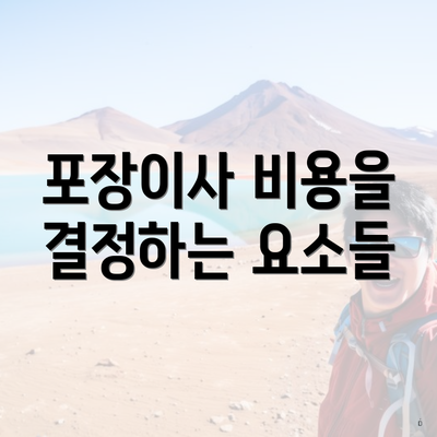 포장이사 비용을 결정하는 요소들