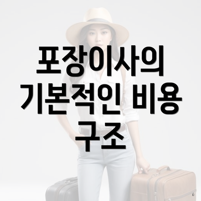 포장이사의 기본적인 비용 구조