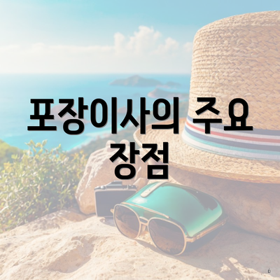 포장이사의 주요 장점