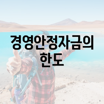 경영안정자금의 한도