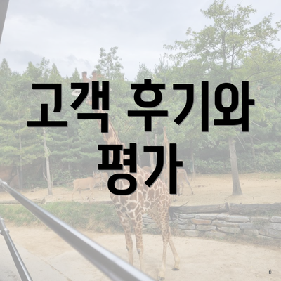 고객 후기와 평가