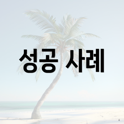 성공 사례
