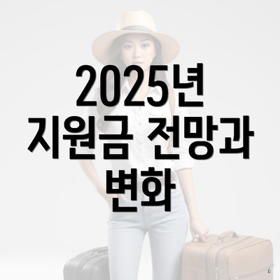 2025년 지원금 전망과 변화