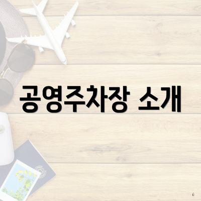 공영주차장 소개