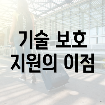 기술 보호 지원의 이점