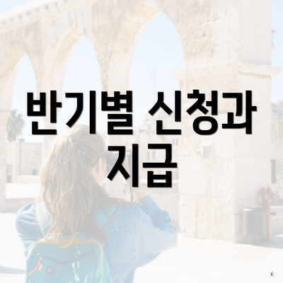 반기별 신청과 지급