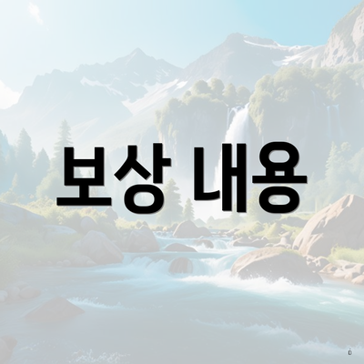 보상 내용