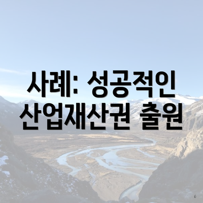 사례: 성공적인 산업재산권 출원