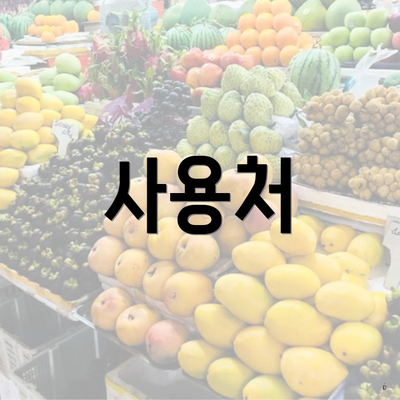 사용처