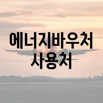 에너지바우처 사용처