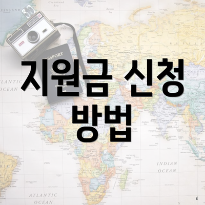 지원금 신청 방법