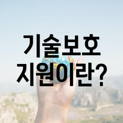 기술보호 지원이란?