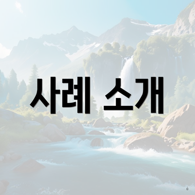 사례 소개