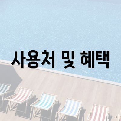 사용처 및 혜택