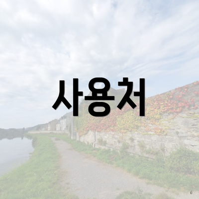 사용처