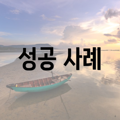 성공 사례
