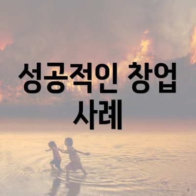 성공적인 창업 사례