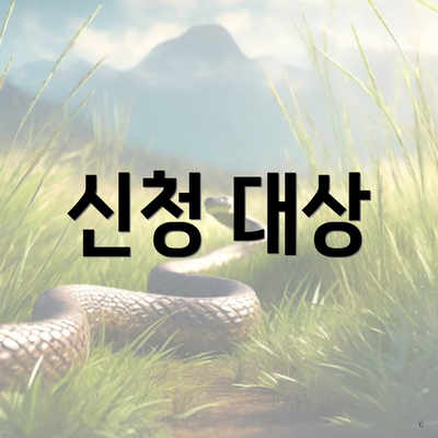 신청 대상