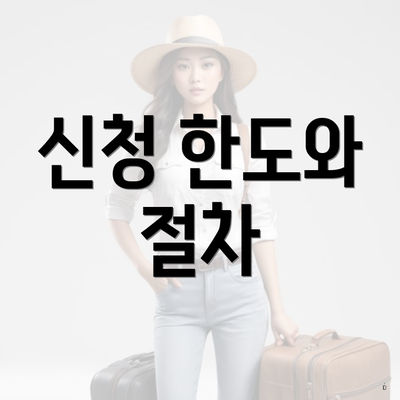 신청 한도와 절차