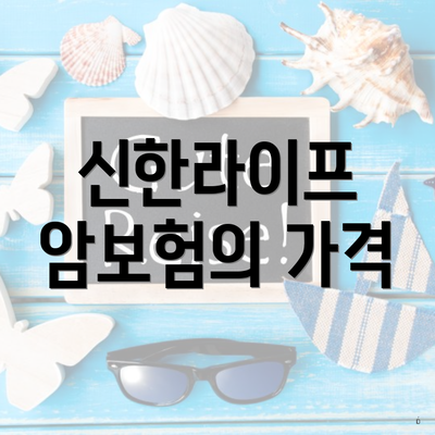 신한라이프 암보험의 가격