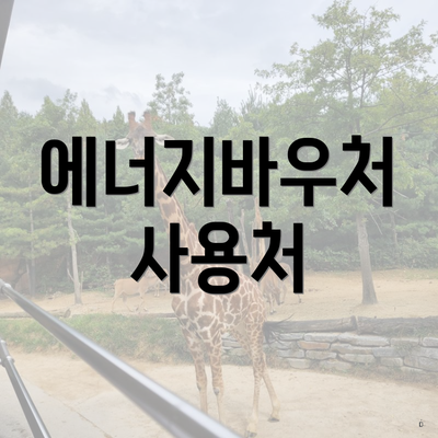 에너지바우처 사용처