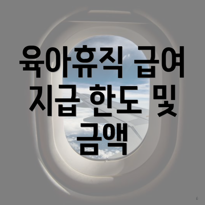육아휴직 급여 지급 한도 및 금액