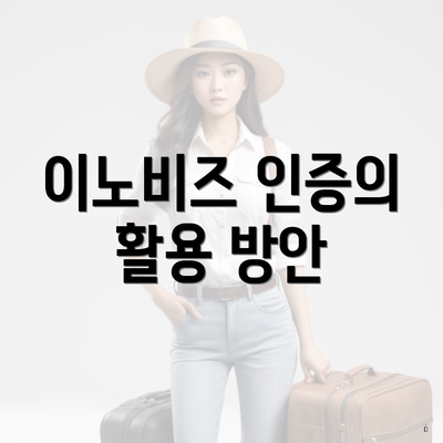 이노비즈 인증의 활용 방안