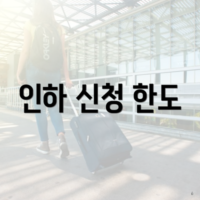 인하 신청 한도